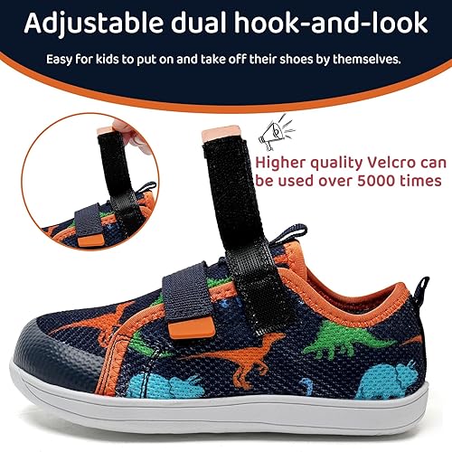 Toddler Little Kid Wide Barefoot The First Walking Shoes Girls Boys Breathable Lightweight Splay Naturally Minimalist Sneakers